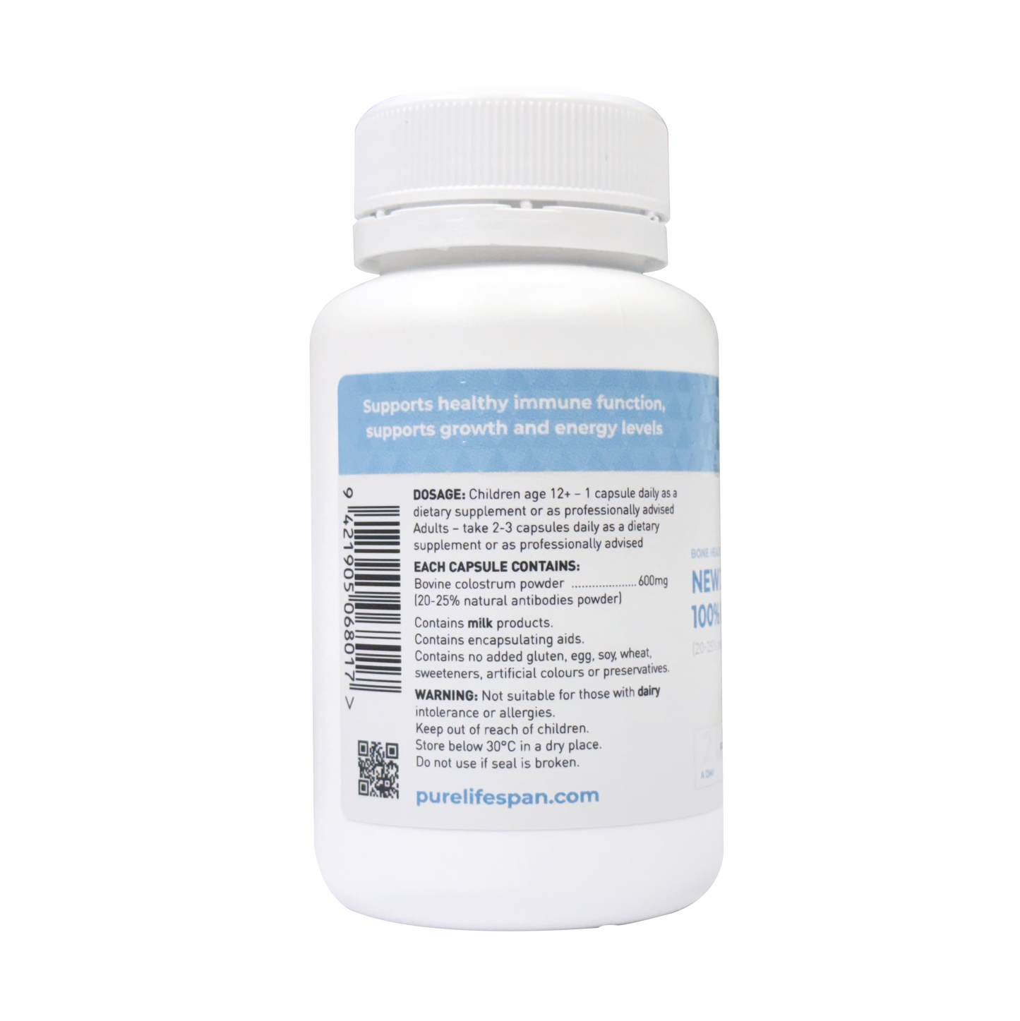 New Zealand 100% Colostrum 600 (60 capsules)