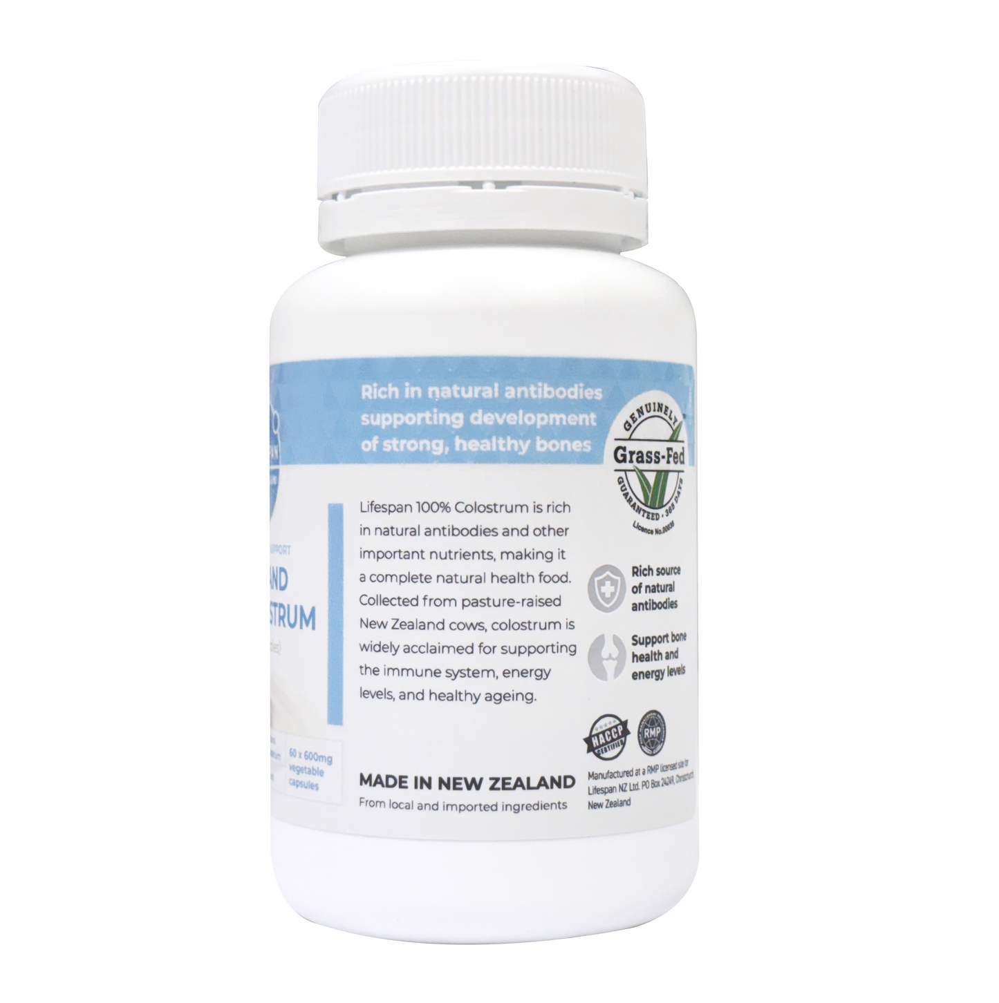 New Zealand 100% Colostrum 600 (60 capsules)
