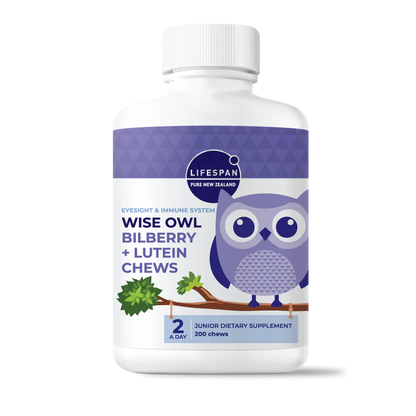 Wise Owl Bilberry + Lutein Chews (200 chews)