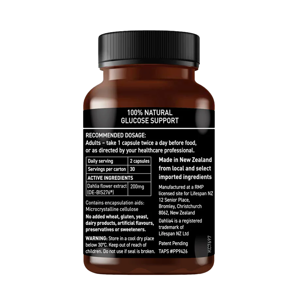 Dahlia4™ Natural Glucose Support (60 capsules)