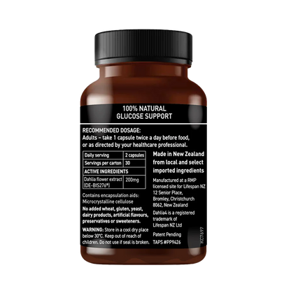 Dahlia4™ Natural Glucose Support (60 capsules)