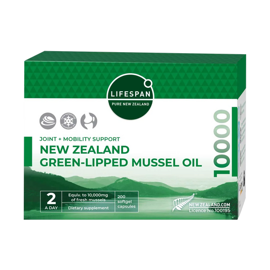 New Zealand Green-Lipped Mussel Oil 10,000 (200 capsules)