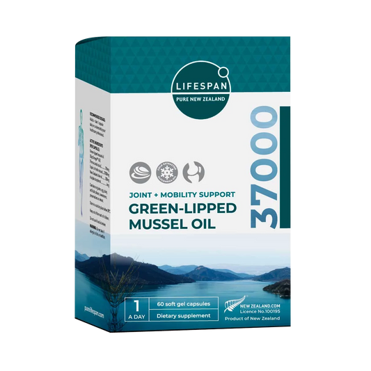 New Zealand Green-Lipped Mussel Oil 37,000 (60 capsules)